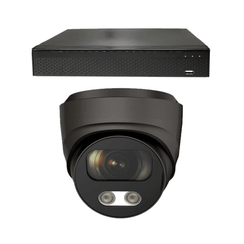 Beveiligingscamera set - 1x Audio Dome camera - QHD 2K - Sony 5MP - Zwart (1)