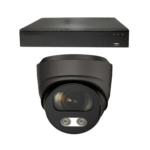 Beveiligingscamera set - 1x Dome camera - UltraHD 4K - Sony 5MP - Zwart