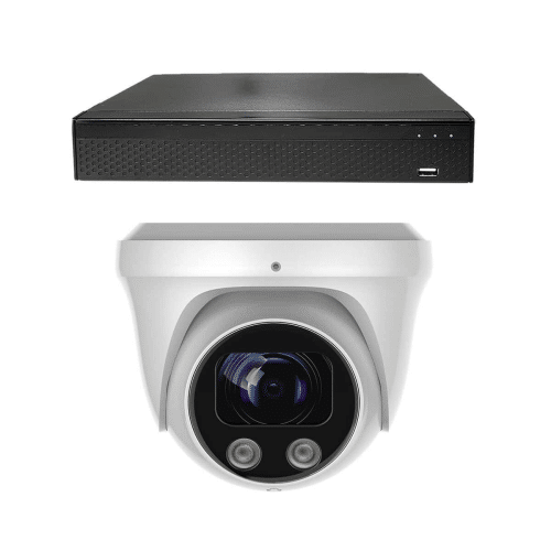 Beveiligingscamera set - 1x PRO Dome camera - UltraHD 4K - Sony 8MP - Wit