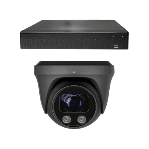 Beveiligingscamera set - 1x PRO Dome camera - UltraHD 4K - Sony 8MP - Zwart