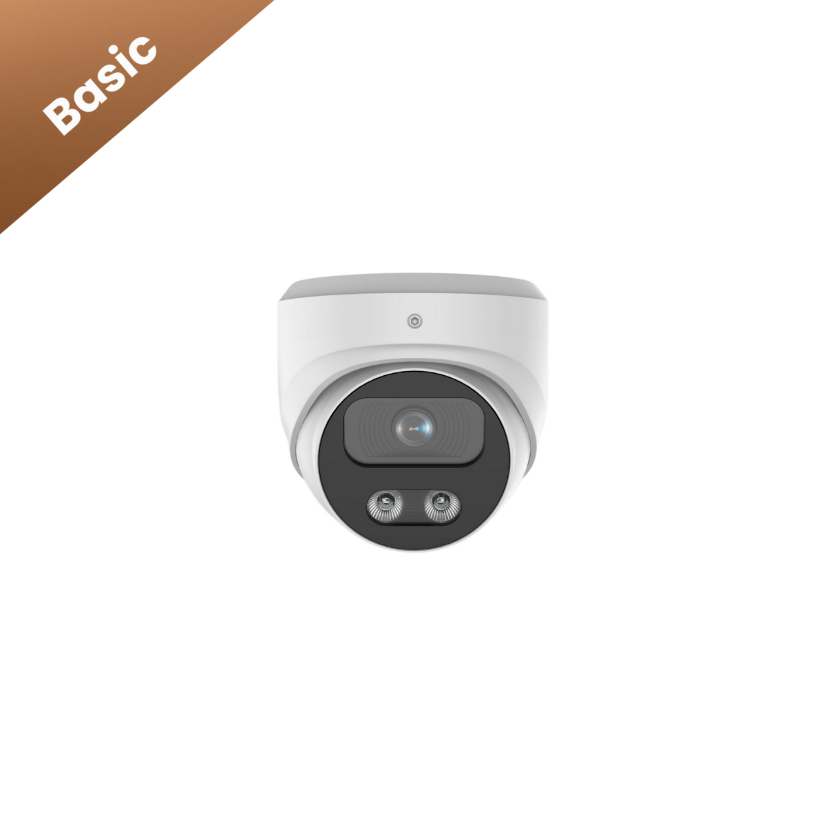 een losse basic dome beveiligingscamera in het wit. vergroot uw camera beveiliging gemakkelijk met een extra losse camera.