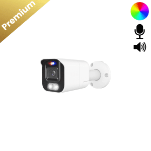 een losse dual light bullet camera. deze premium camera beschikt over meerdere specificaties. het is een full color camera dus 24/7 kleurenbeeld met microfoon en speaker. om te luisteren en terug te praten.