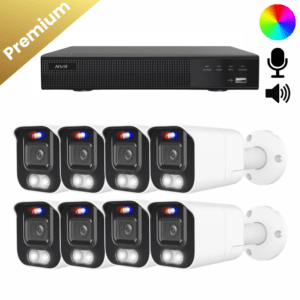 beveiligingscamera systeem met 8x de Bullet Premium Dual Light Camera's biedt 8 megapixels met Ultra HD 4K resolutie voor gedetailleerde beelden. Dankzij de 24/7 kleurenweergave krijg je scherpe beelden, zelfs 's nachts. De ingebouwde microfoon en speaker stellen je in staat om te communiceren, wat de camera ideaal maakt voor veiligheidstoepassingen. De installatie is snel en gemakkelijk, zelfs zonder technische ervaring."