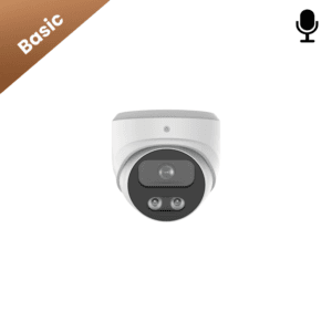 een losse dome basic beveiligingscamera. de camera heeft zicht tot 30 meter, ook in de nacht. inclusief bekabeling voor de bewakingscamera.