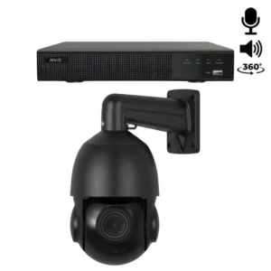 1x Beveiligingscamera set - Draadloos- Sony PTZ 360 graden 2K - Zwart