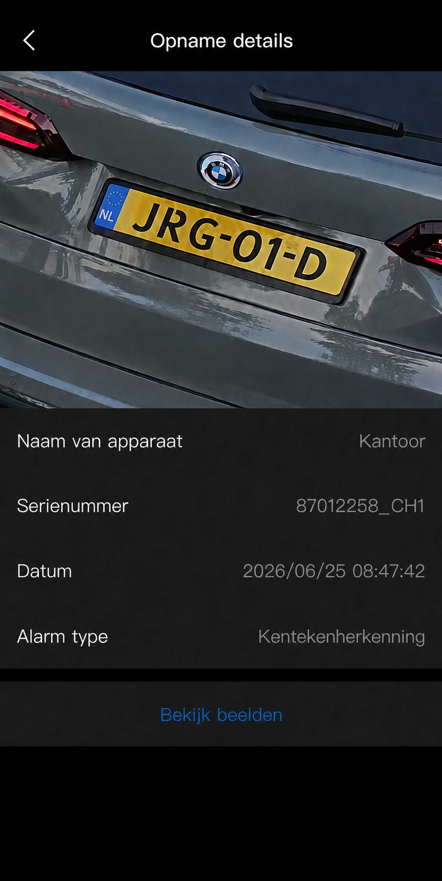 Kentekenherkenning website