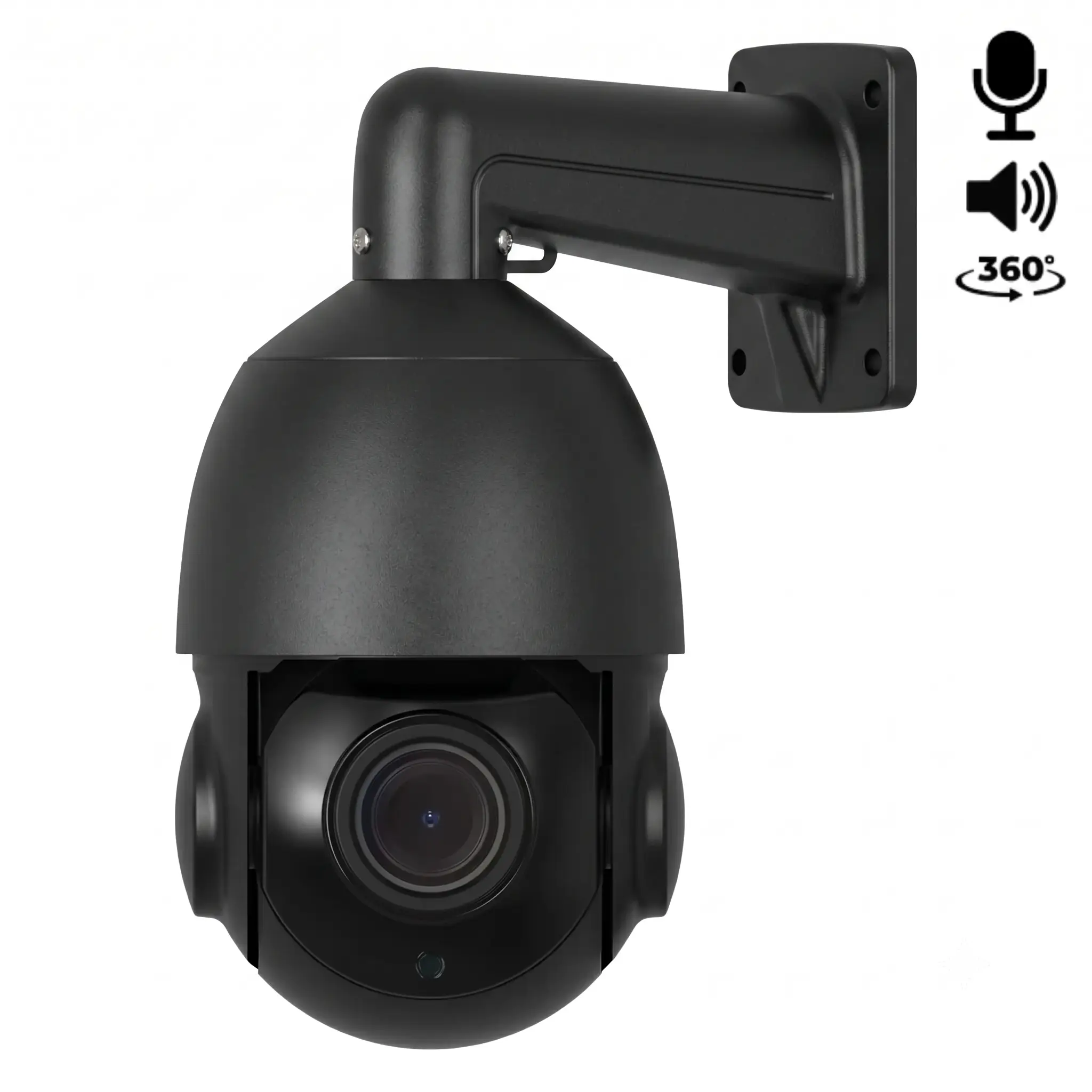 Beveiligingscamera – Bedraad – Sony PTZ 360 graden 2K – Zwart